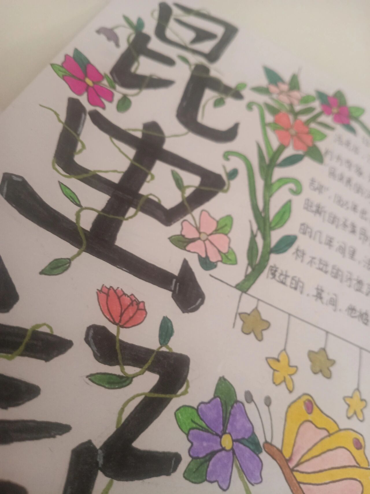 昆虫记手抄报