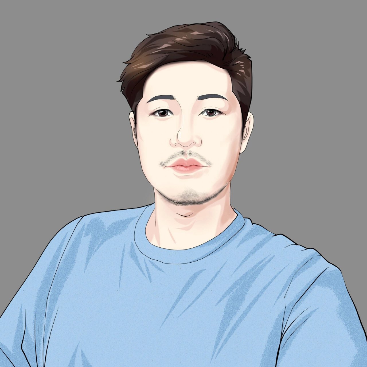 手绘卡通动漫男头像简约成熟又稳重!