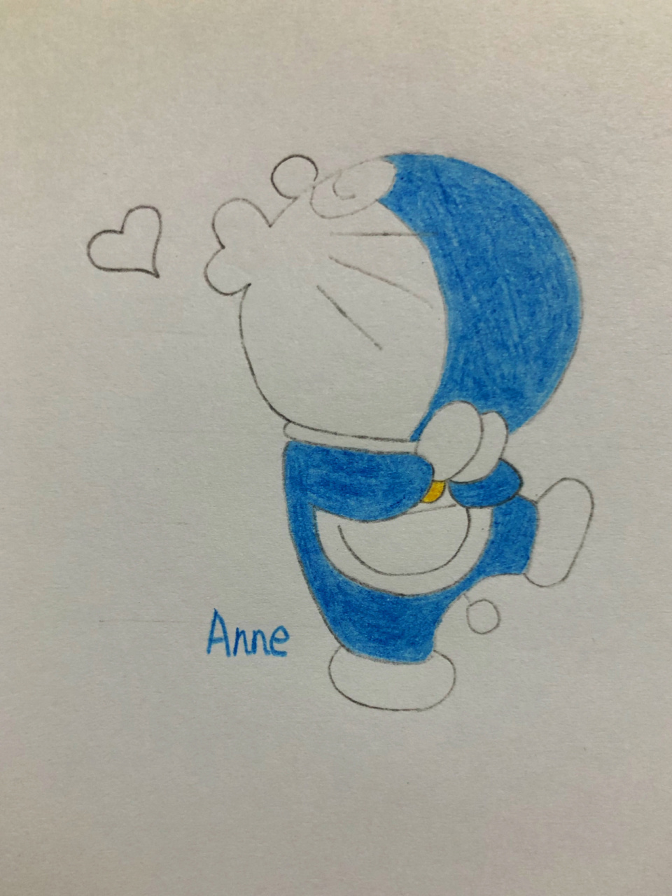 彩铅哆啦a梦#简笔画动漫卡通人物# 人人都想要一个哆啦a梦,铅笔73