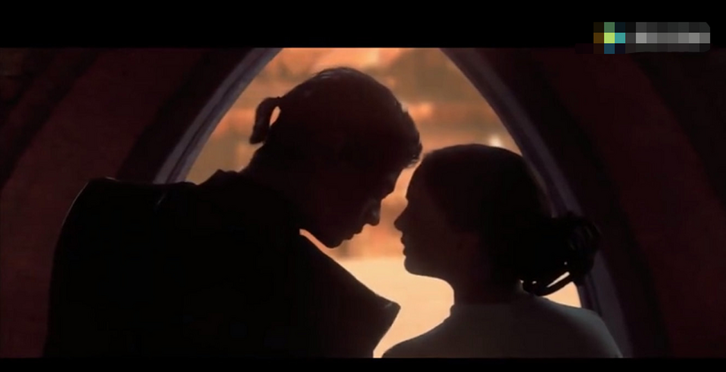 电影里唯美的逆光场景#安纳金和帕德梅