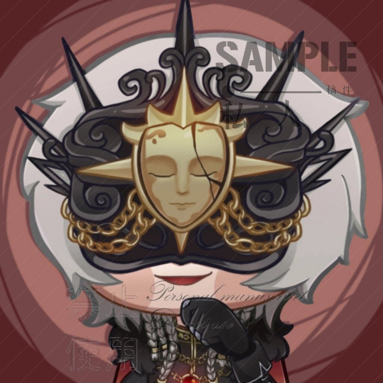 仿第五人格主播头像守夜人伊塔库亚 #第五人格# #q版# #第五人格守夜