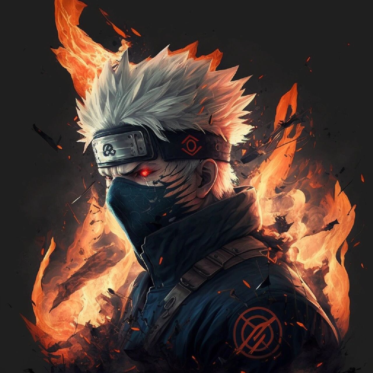 ai生成·火影忍者卡卡西风格头像