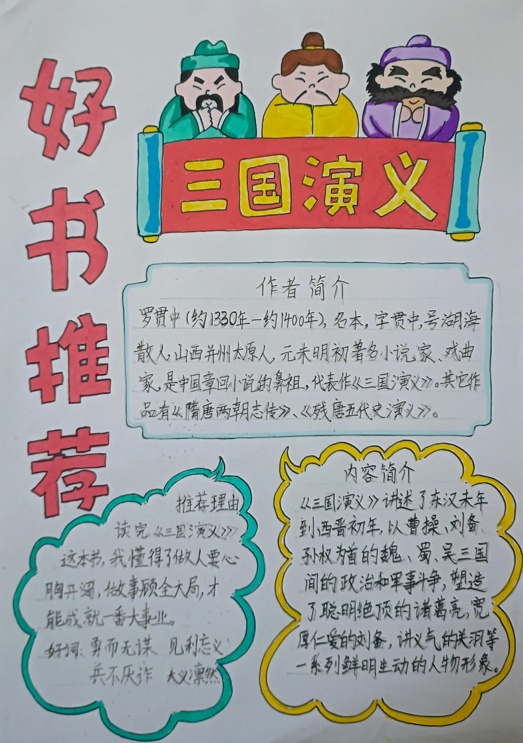 读书报告三国演义图片