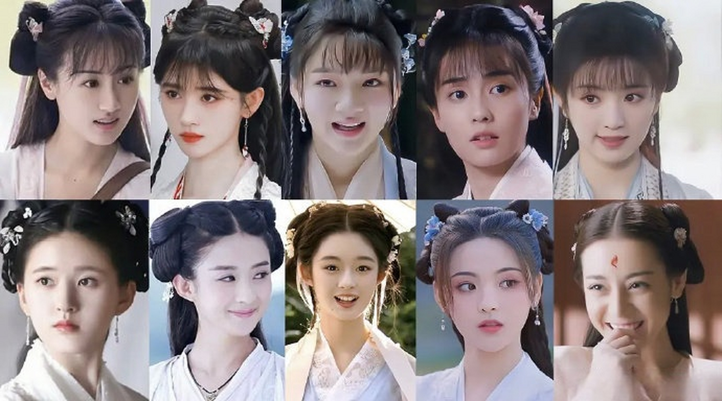 女演员同款古装发型##女明星同款古装发型谁赢了# 女明星同款古装