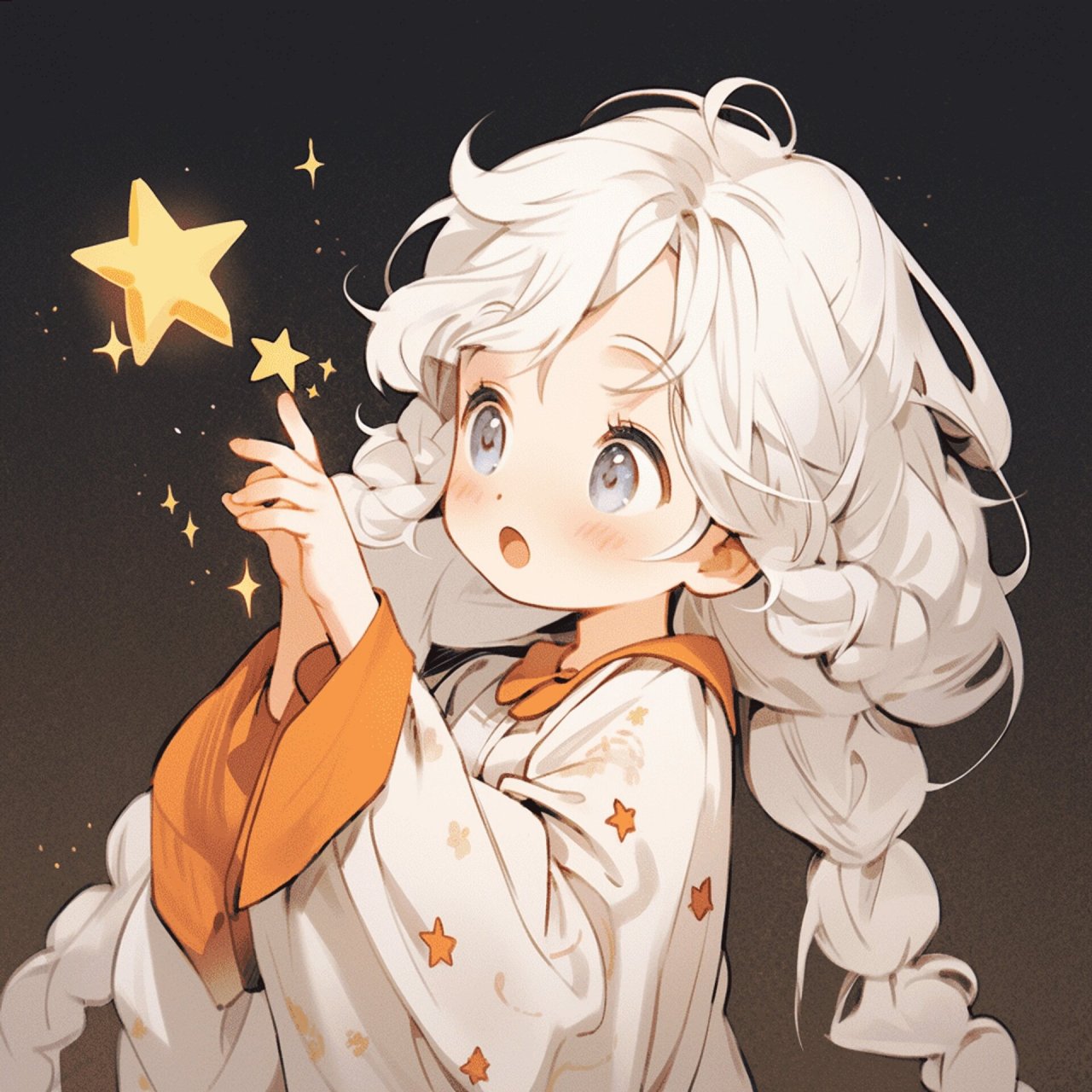 女生头像 | 摘星星的女孩