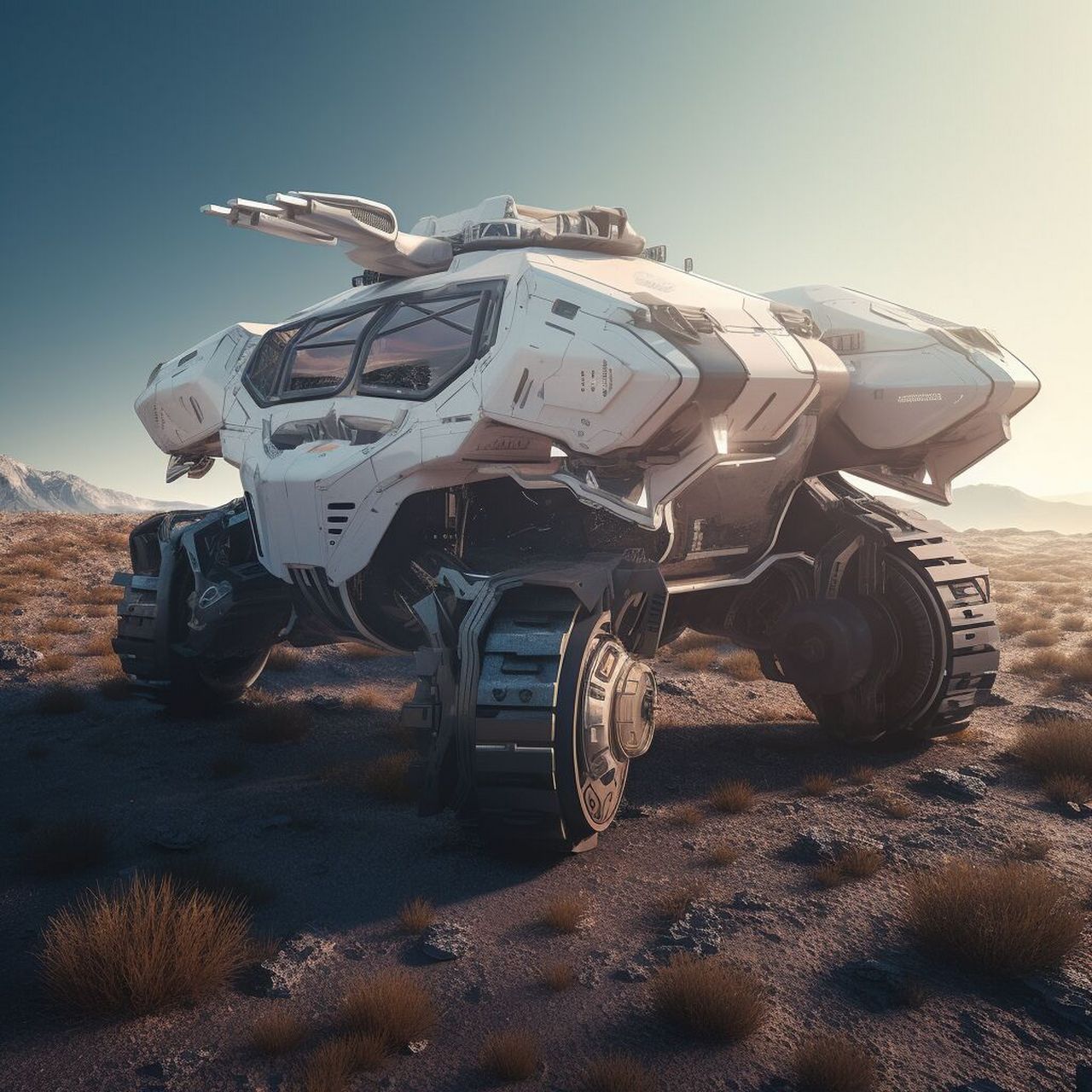 太空探索未来全地形车