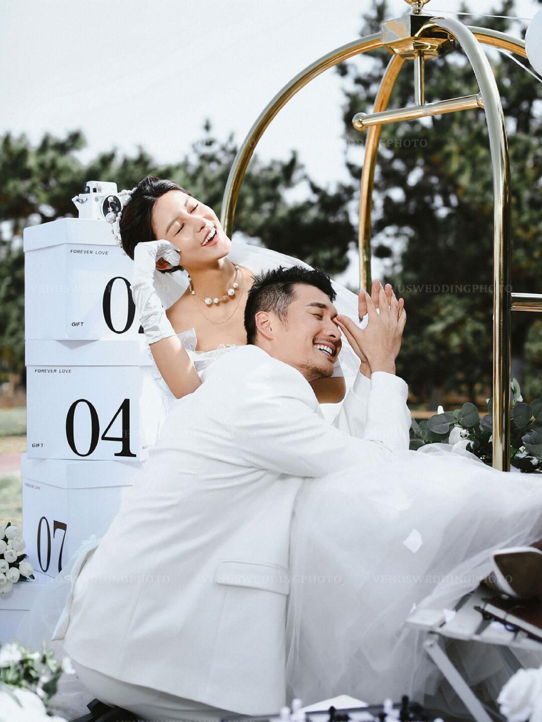 婚纱照郭赫轩和陈芷琰婚纱摄影卢方杰结婚照非诚勿扰许睿轩浓杰结婚