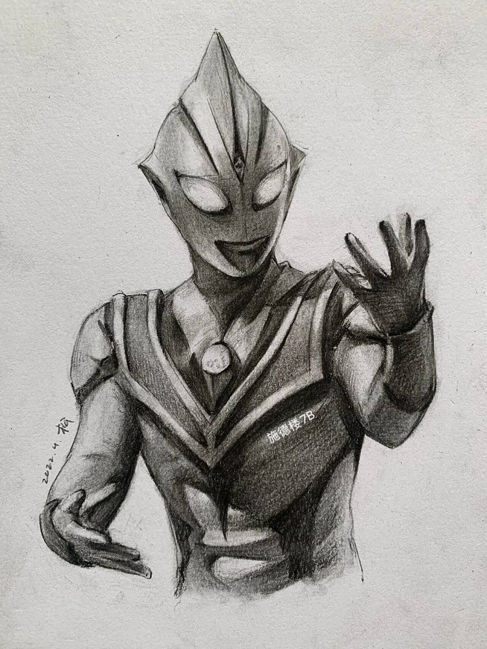 黑暗迪迦小小素描