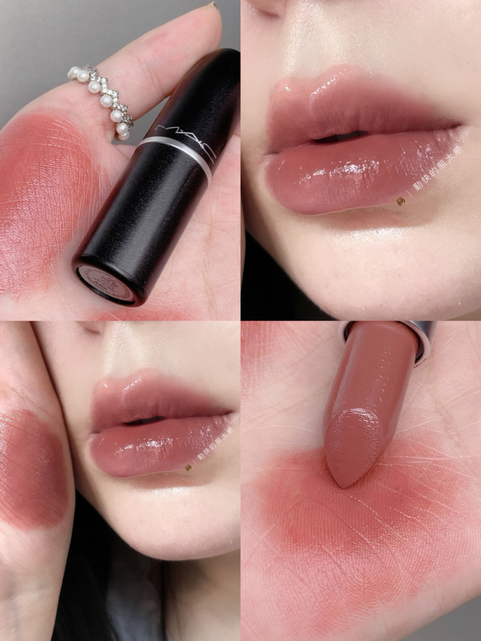 冷门草 mac唇膏508hug me 7515港式淡奶茶 哎最近真是没心情搞