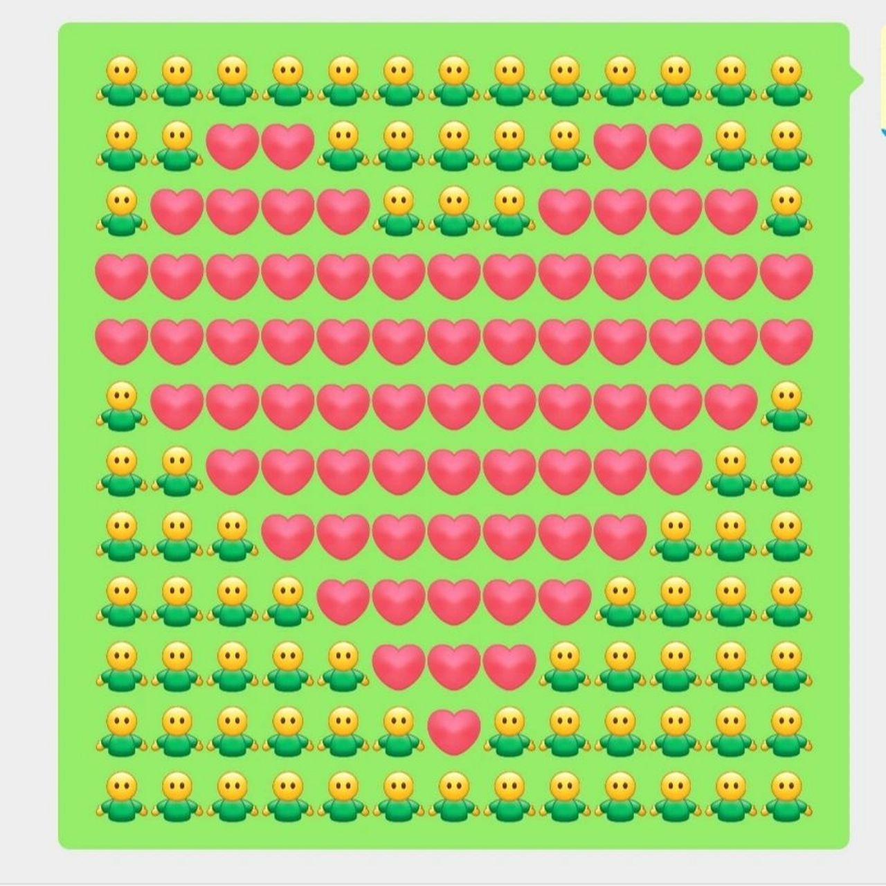 微信编辑爱心小浪漫7815 针对微信每行13个表情的手机,动动你的