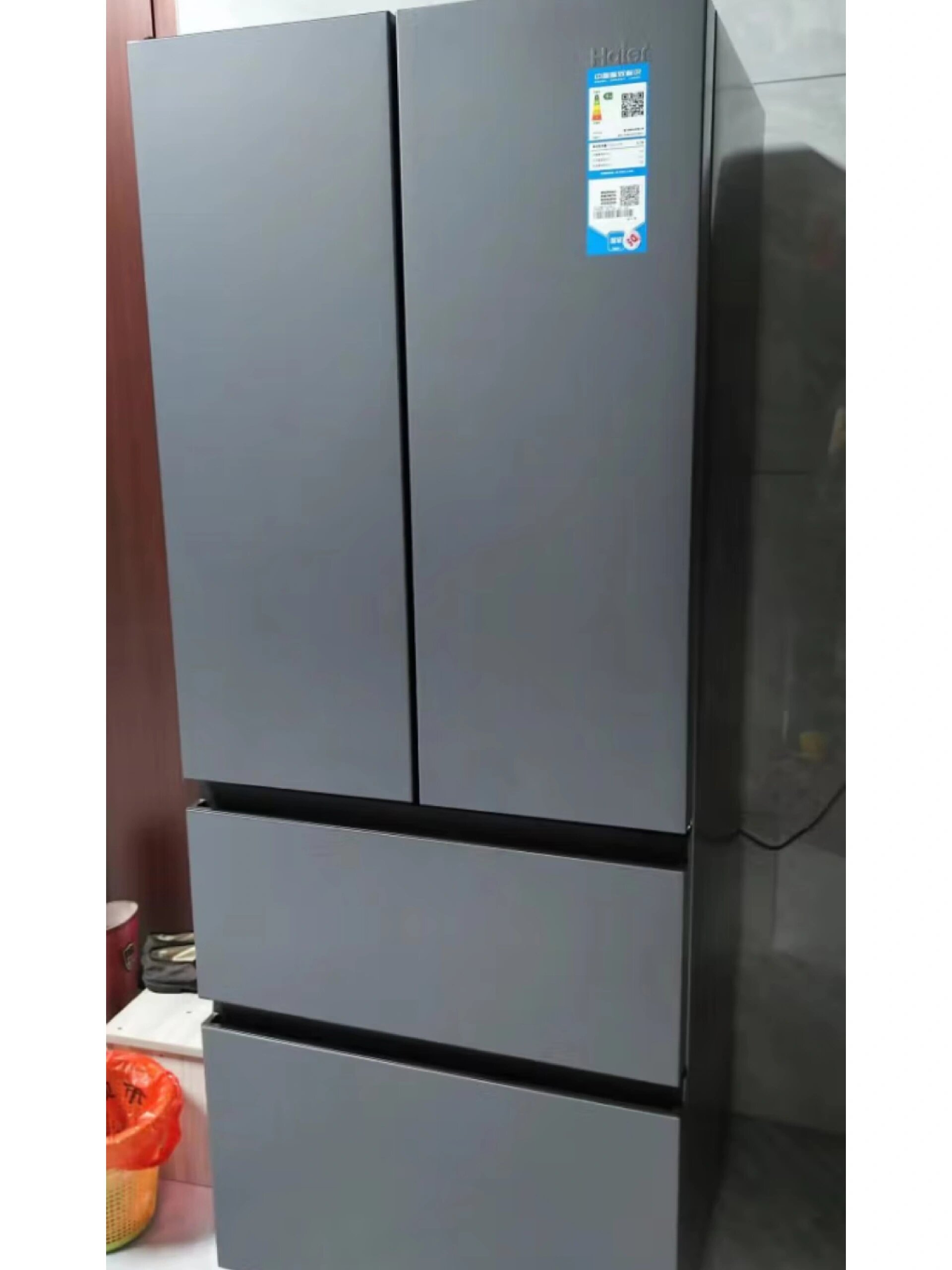 海尔(haier)410升星蕴系列变频一级能效法式多门四开门家用电冰箱无霜