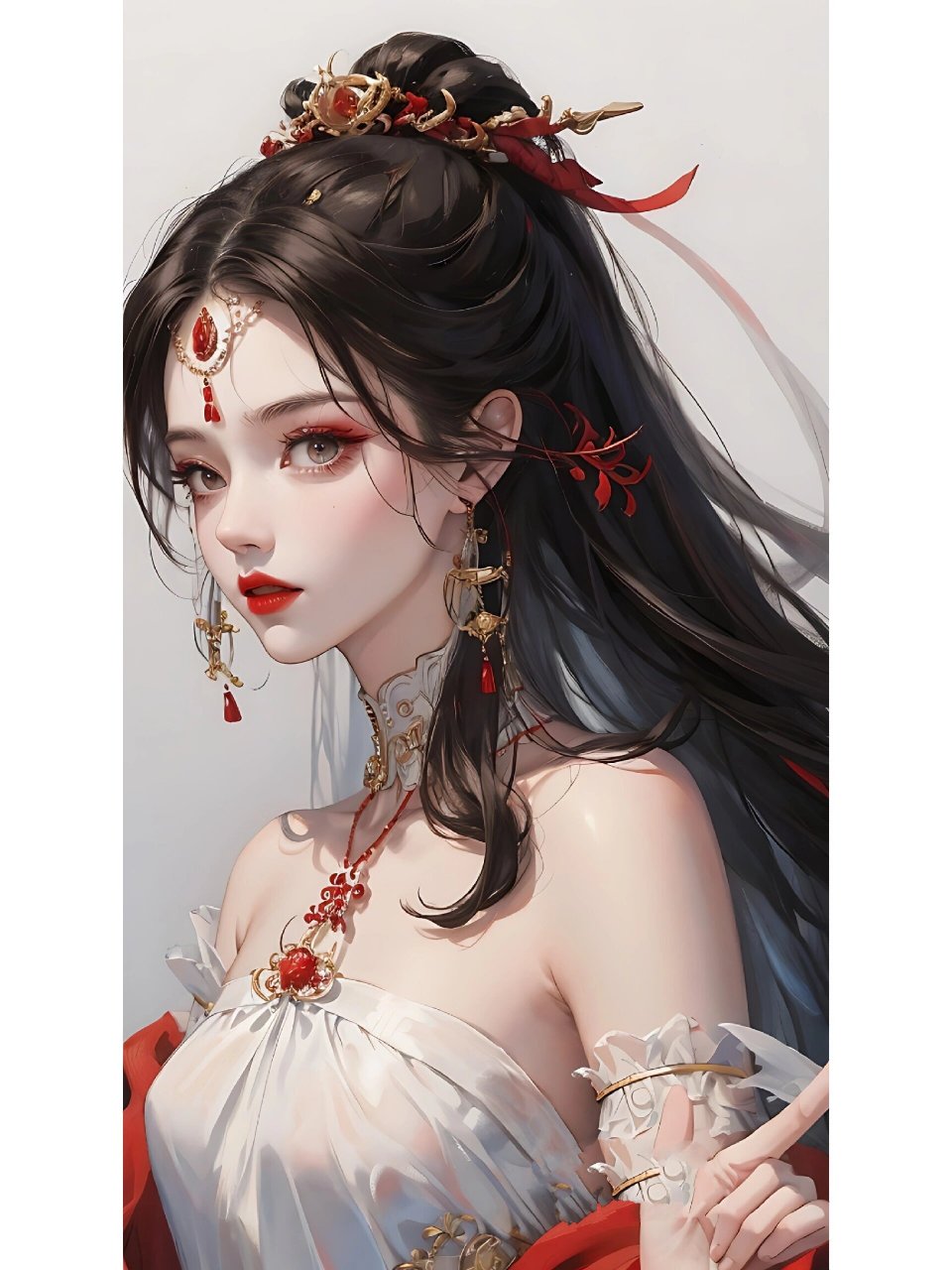 古风御姐美女 十里桃花十里尘 树底迷楼画里人