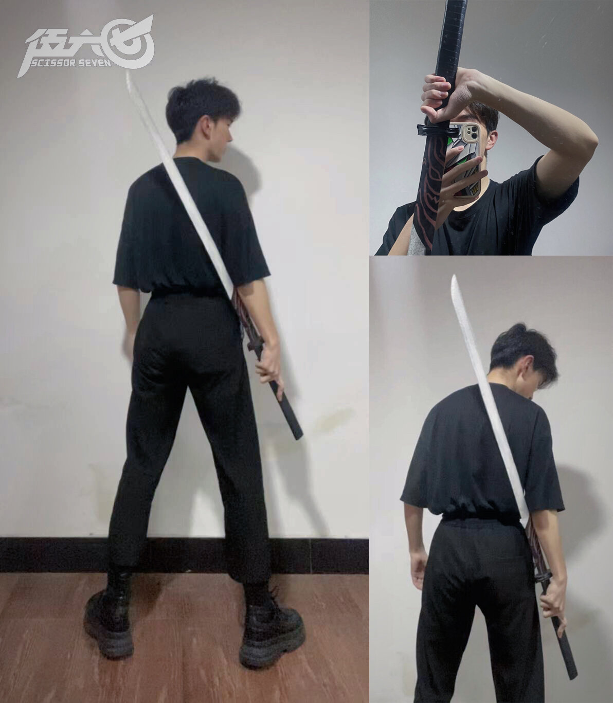 挑战用旧纸箱纸板做cos道具36615魔刀千刃