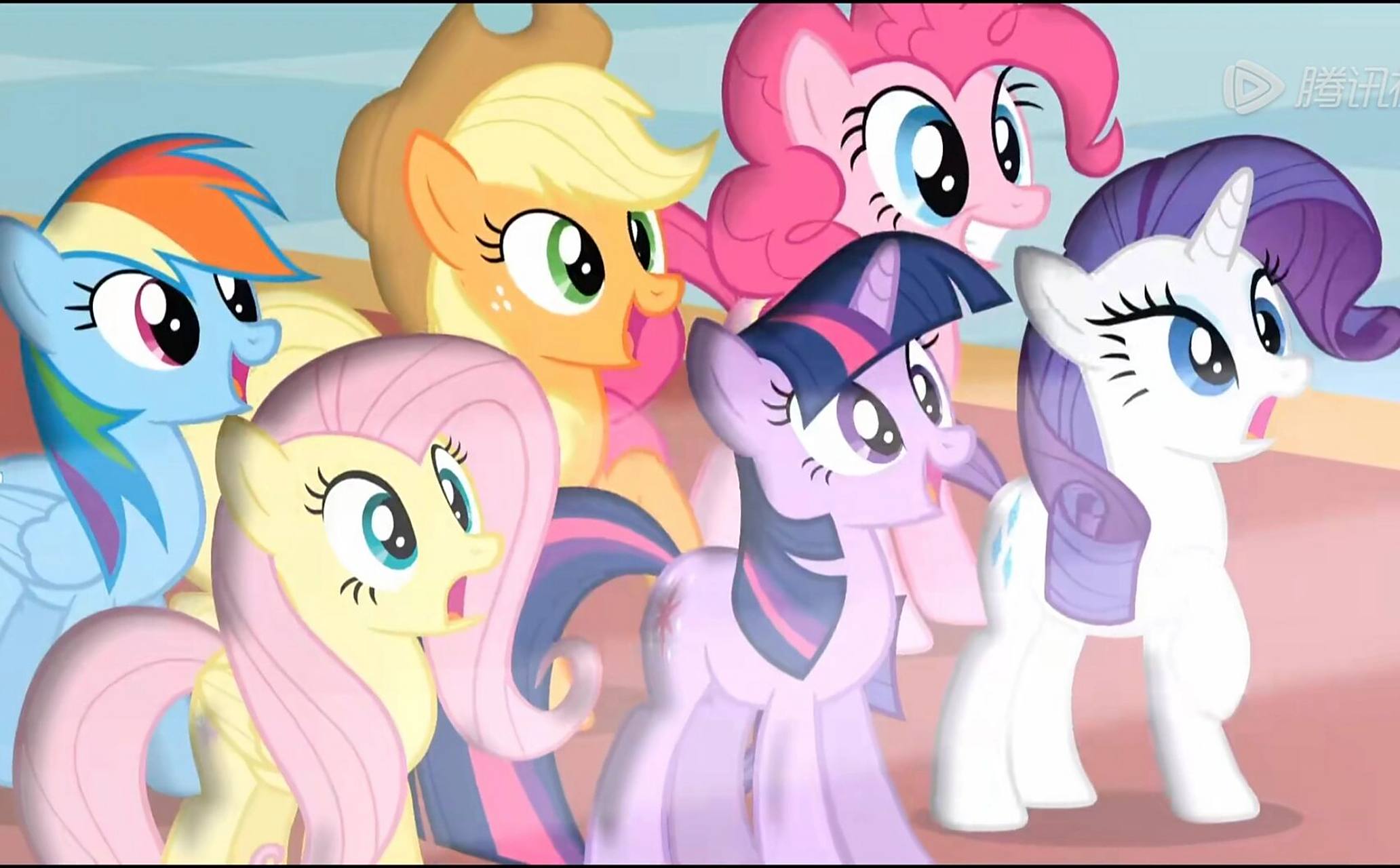 分享几张小马宝莉合照 自截了几张喜欢的小马们合照