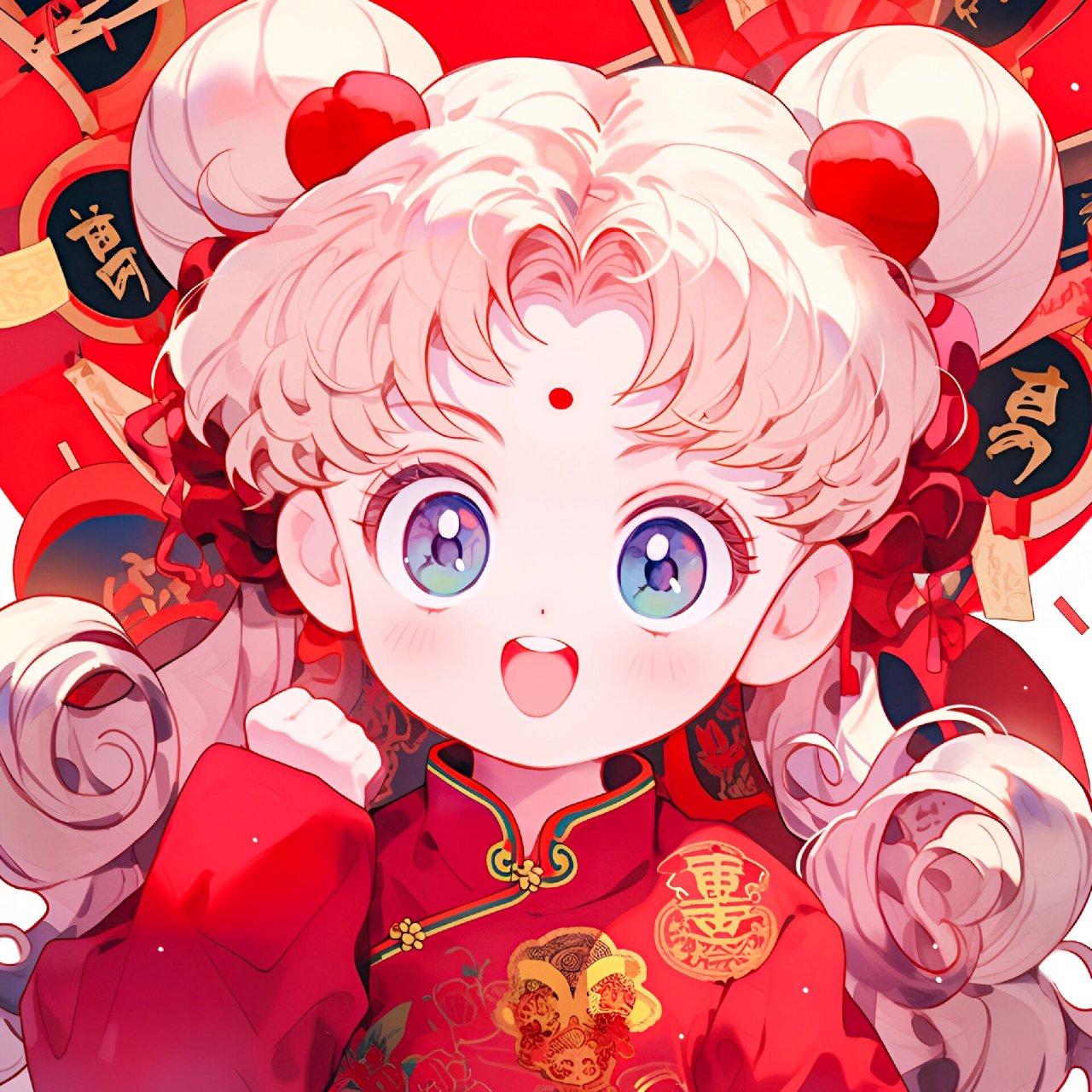 美少女 | 2024新年头像 龙年 #好运头像# #可爱的头像# #头像# #美