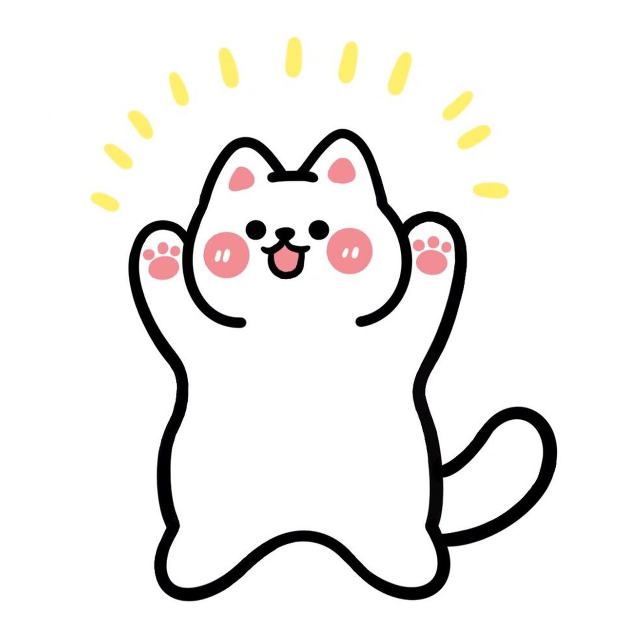 手残党学简笔画附教程99站起来的小猫咪 手残党每天学简笔画附教程