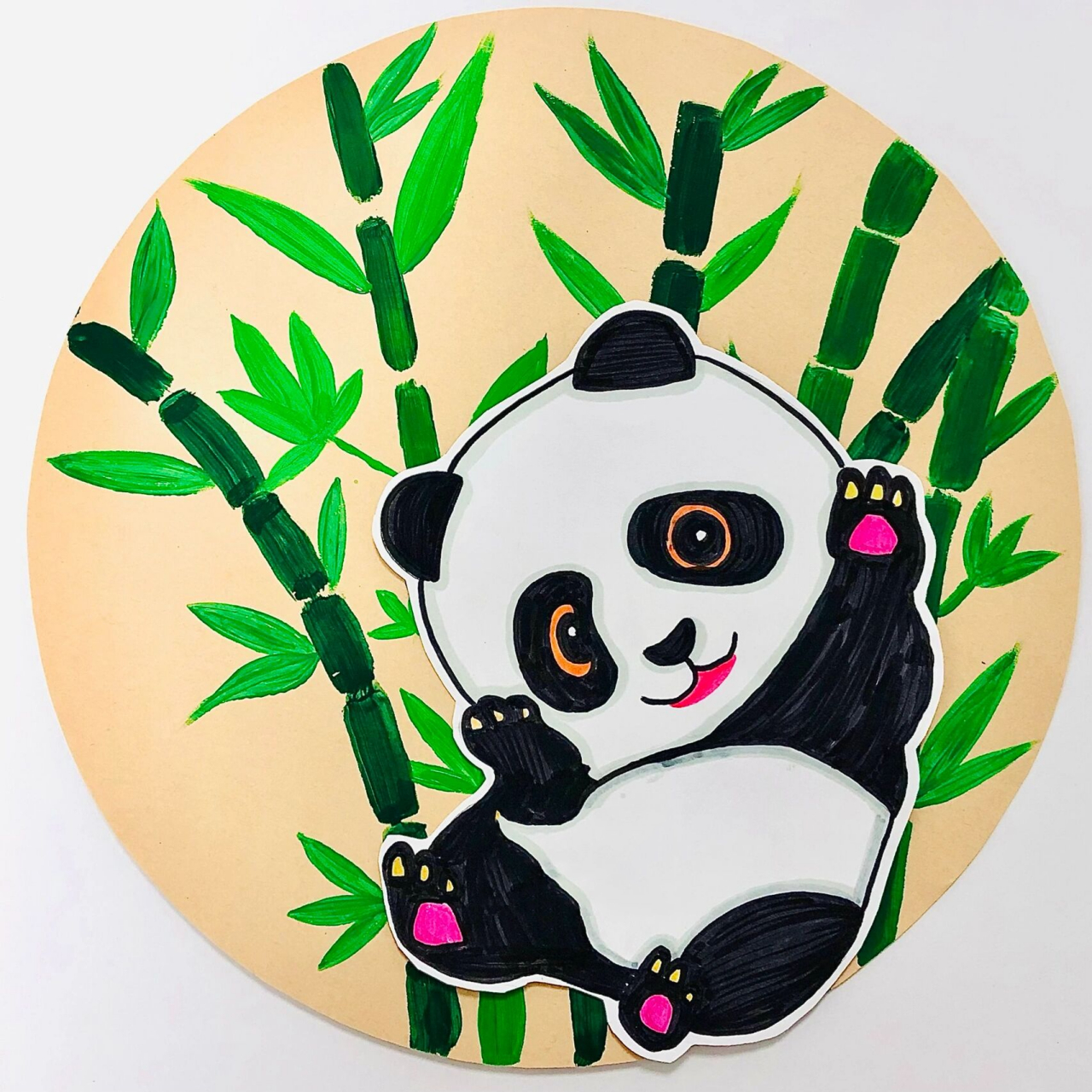 96 创意美术|《熊猫》 少儿创意美术:《熊猫》94 	 96 适合年龄