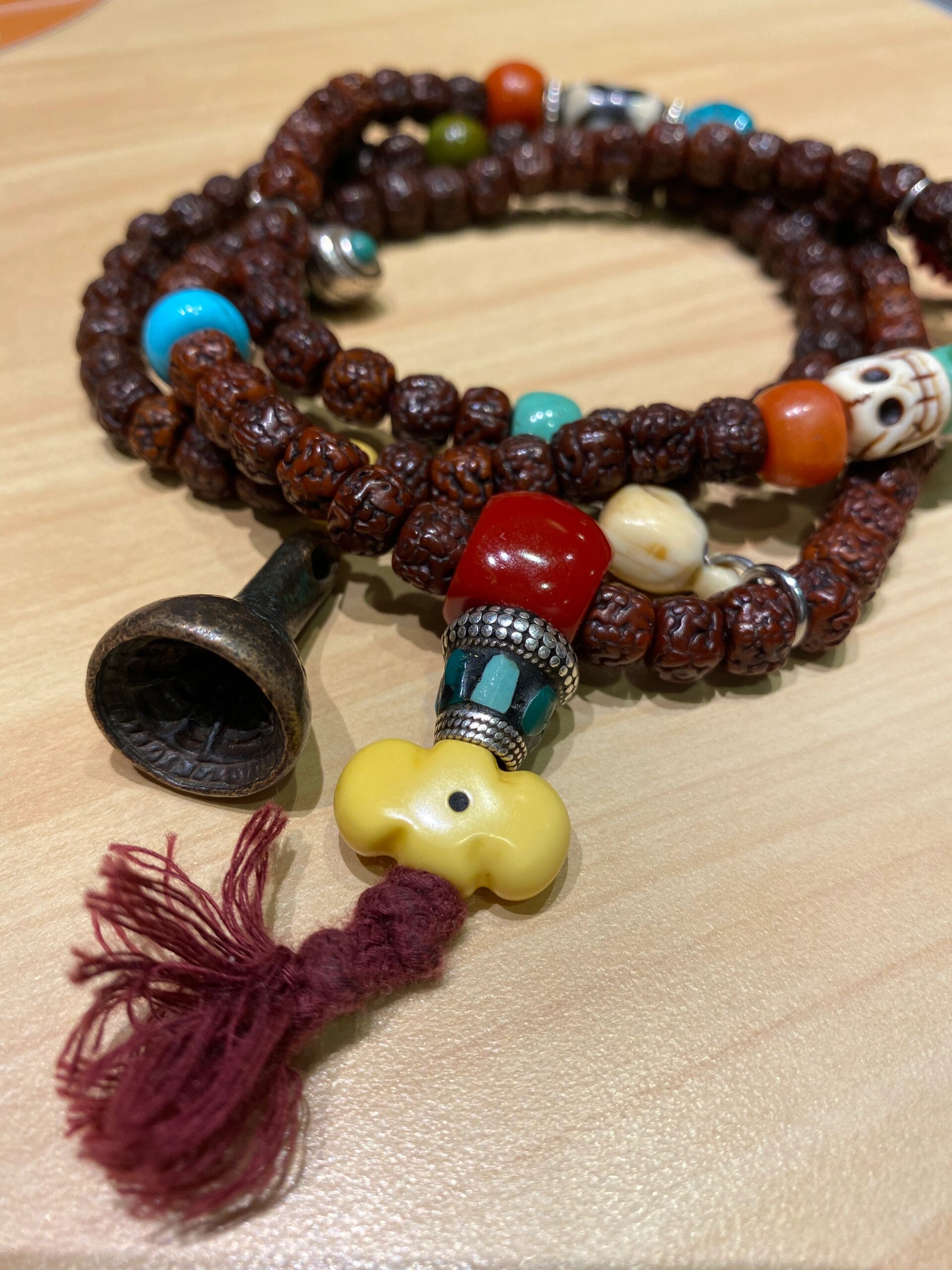 花心思搭配的老金刚菩提108