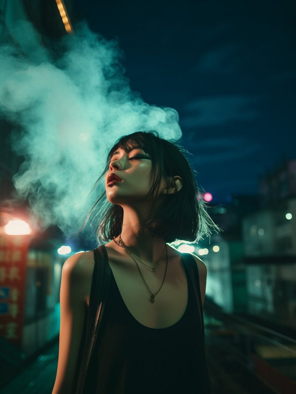 拿烟照片女图片