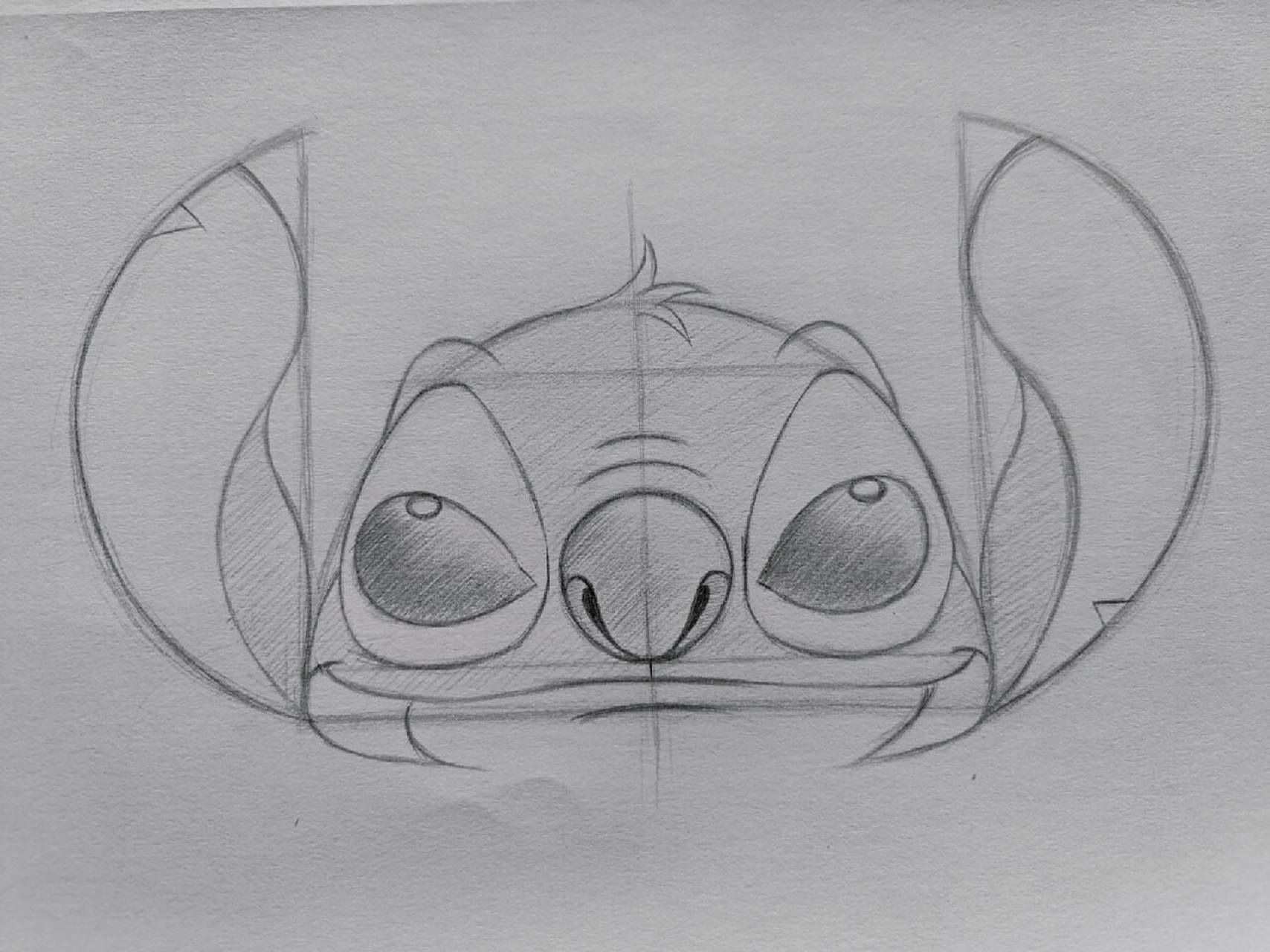 迪士尼动画人物 临摹迪士尼动画大师的作品#史迪奇# #迪士尼史迪仔