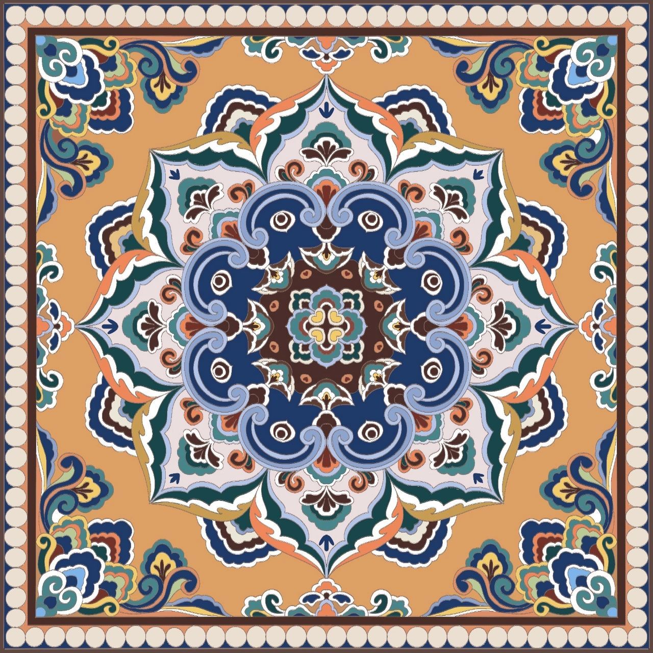 四方连续传统图案纹样 这个作业真要人命,愿天堂没有装饰基础.