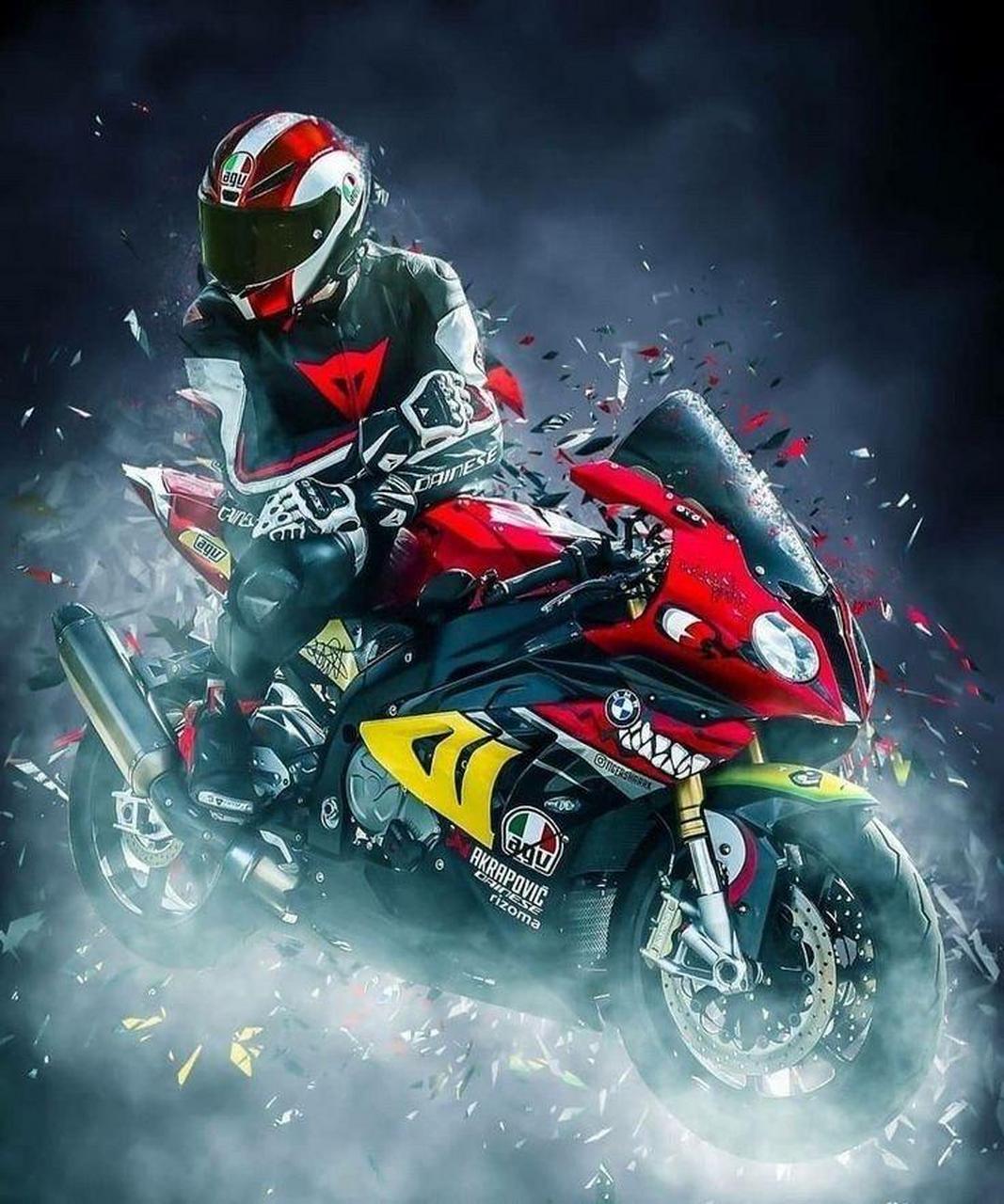 第23弹:机车手绘头像漫画 宝马水鸟双r.