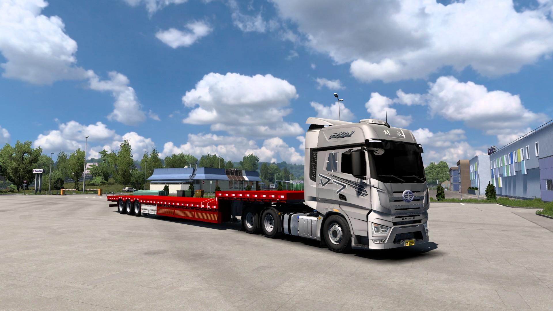 要想人生没有坎 还得j7配大板17米5大板车 天上飞机地上解放j7