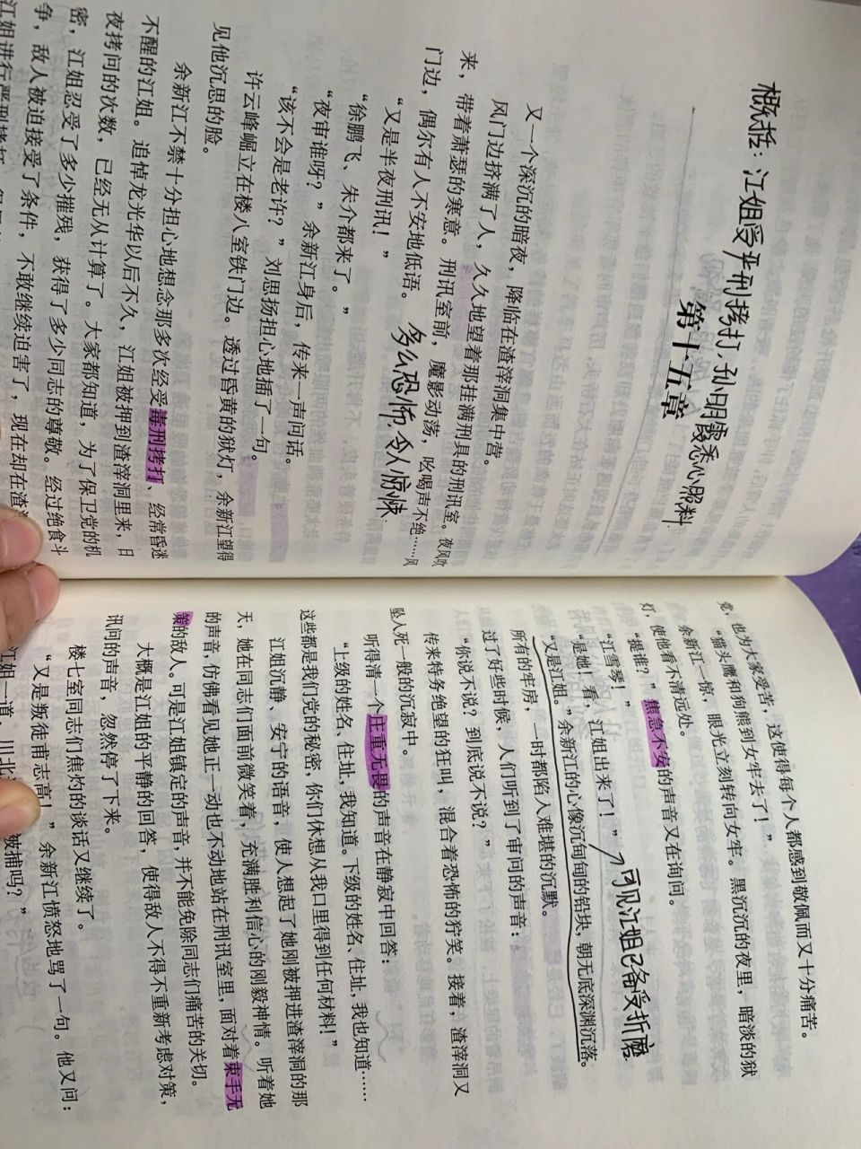 《红岩》阅读批注 《红岩》阅读批注 第十五章