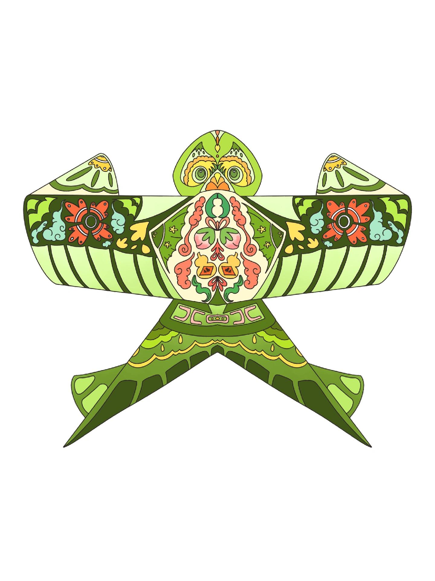 免抠素材|创意风筝09图案