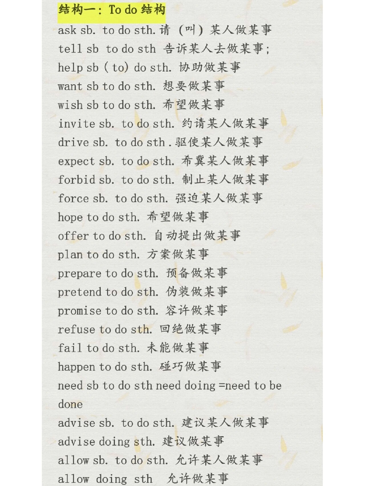 初中英语常考8类固定搭配短语 在英语学习中,短语就是汉语都的成语一