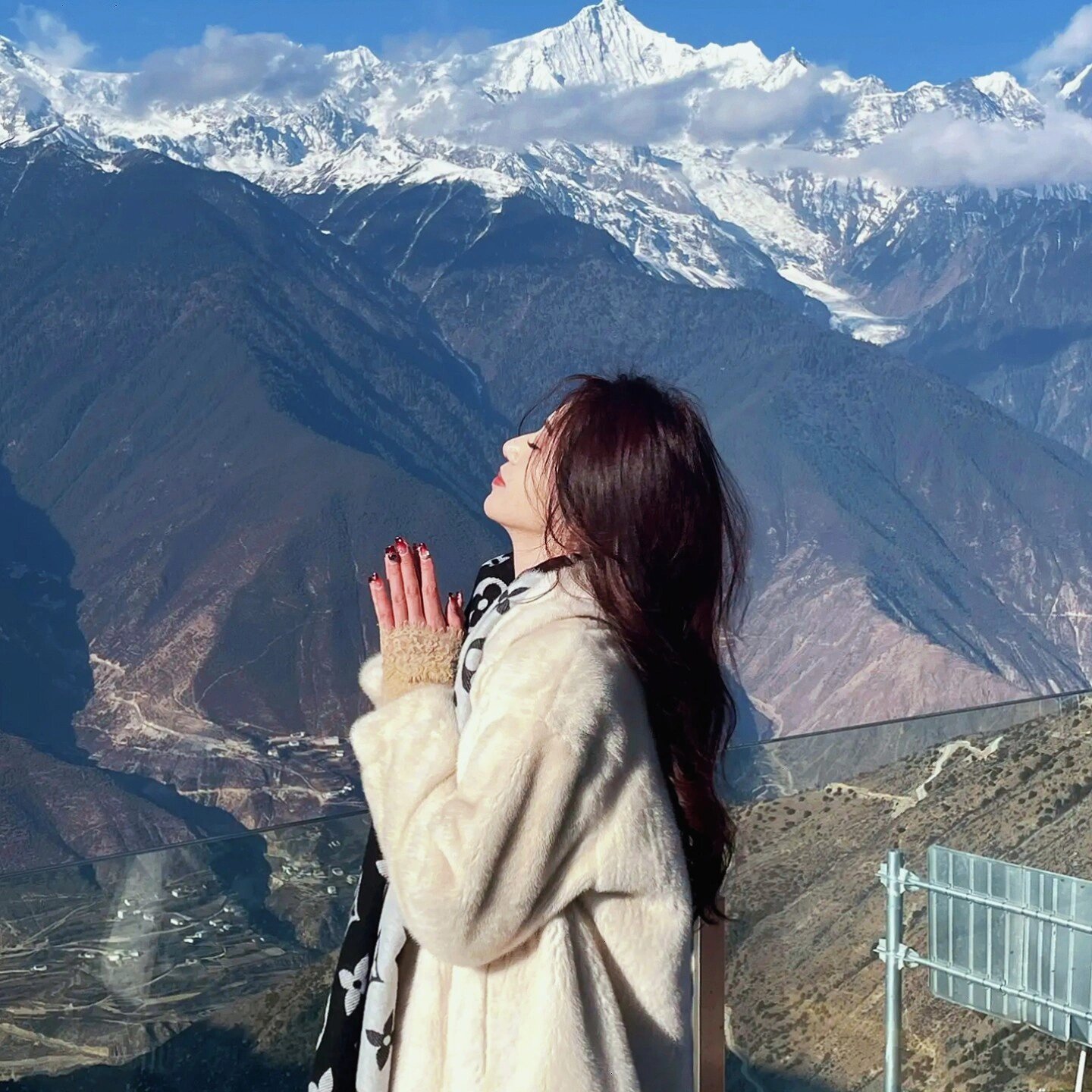 唯美风景女生头像