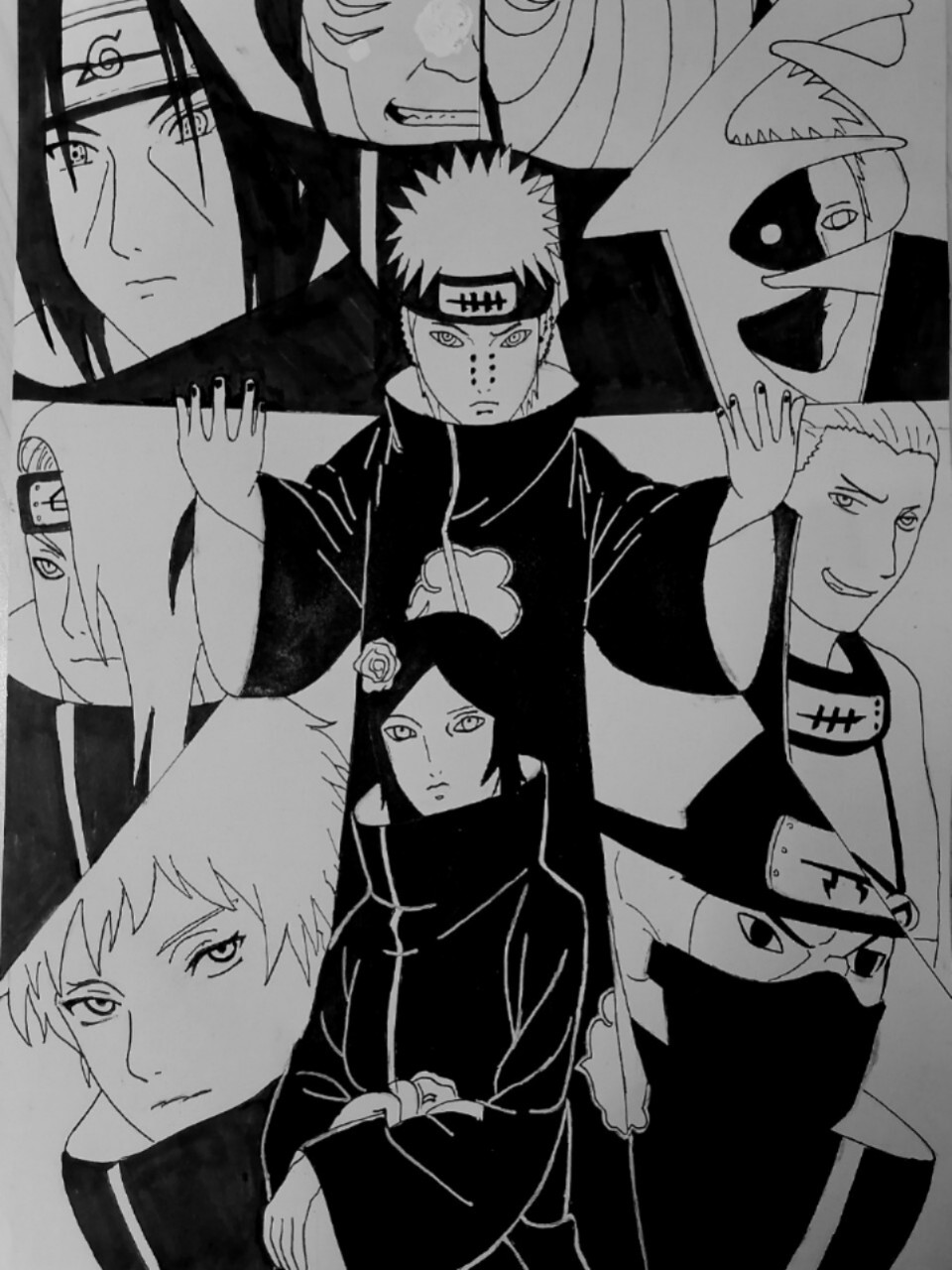 晓组织教程 不太好看,随便看看[笑哭] #火影忍者晓组织