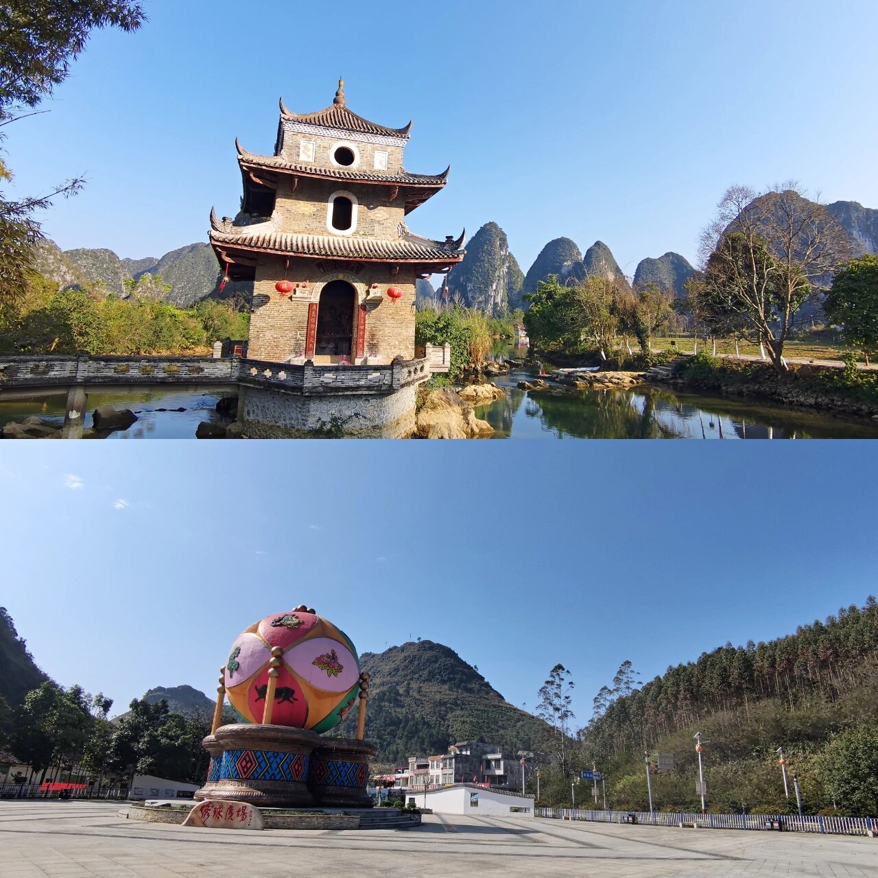 百色靖西周边景点旧州古镇,中国绣球之乡 百色靖西旧州古镇,中国绣球