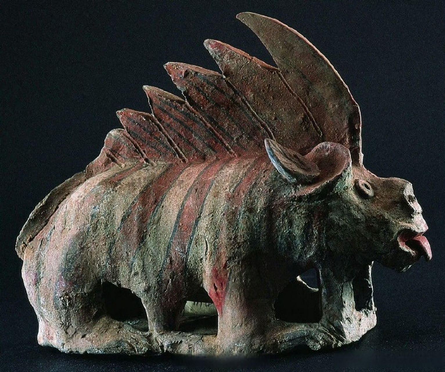 我在西安微度假#千年古都 常来长安 #约会博物馆# 兽面镇墓兽 北魏