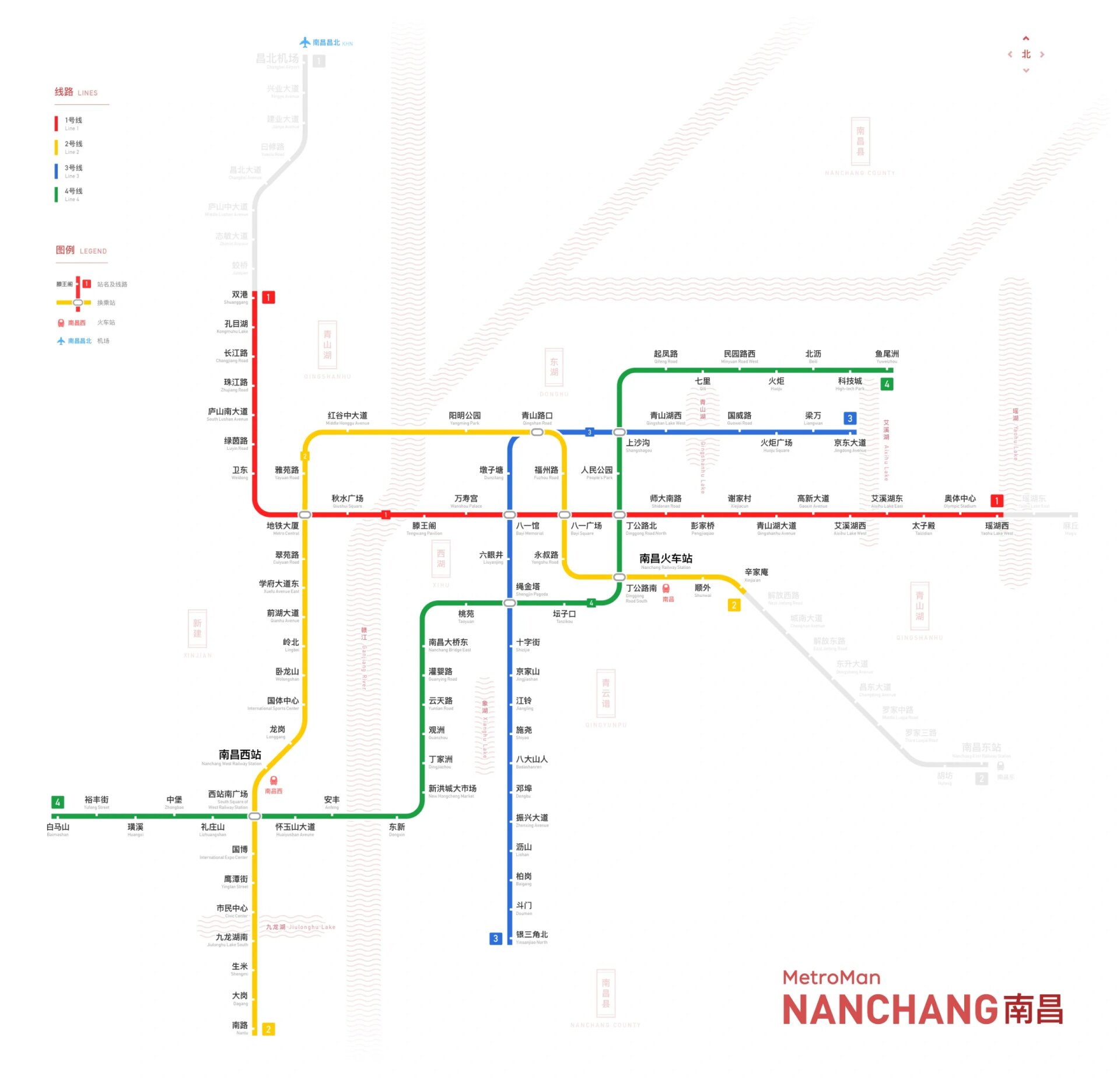 南昌所有地铁地图路线图片