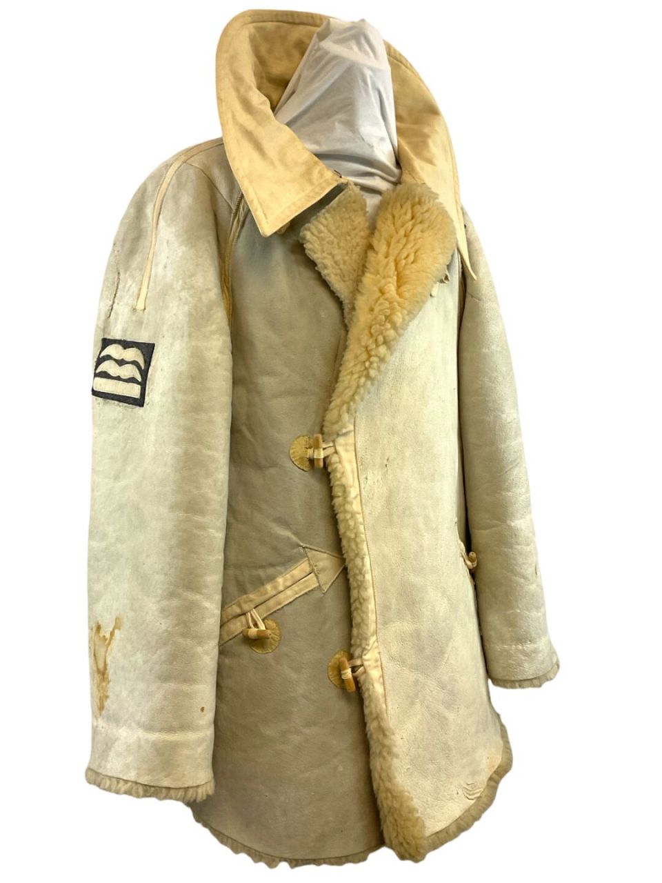 二战德军皮毛一体大衣 二战时期的德军luftwaffe皮毛一体大衣,非常