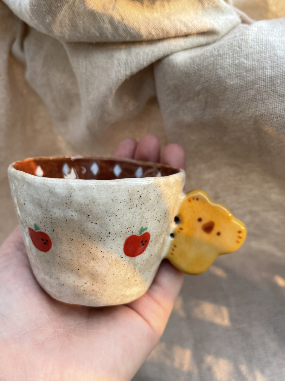 捏泥日记|阳光下的考拉 捏泥日记快接近尾声,终于烧出来相对满意的