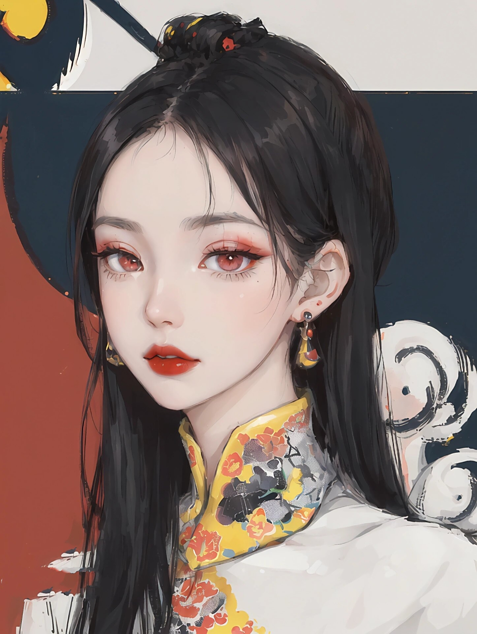 古韵旗袍|月下绝色|古风头像 5661556615又美又灵动的旗袍