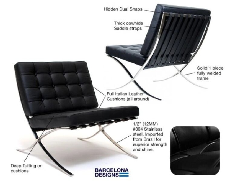 巴塞罗那椅|100把世界知名的椅子