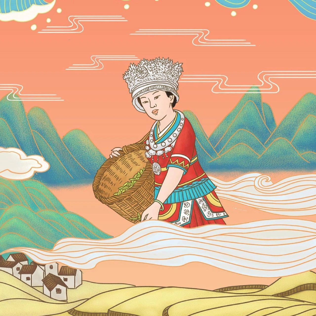 9899五十六个民族96苗族 五十六个民族之勤劳踏实--苗族miaozu