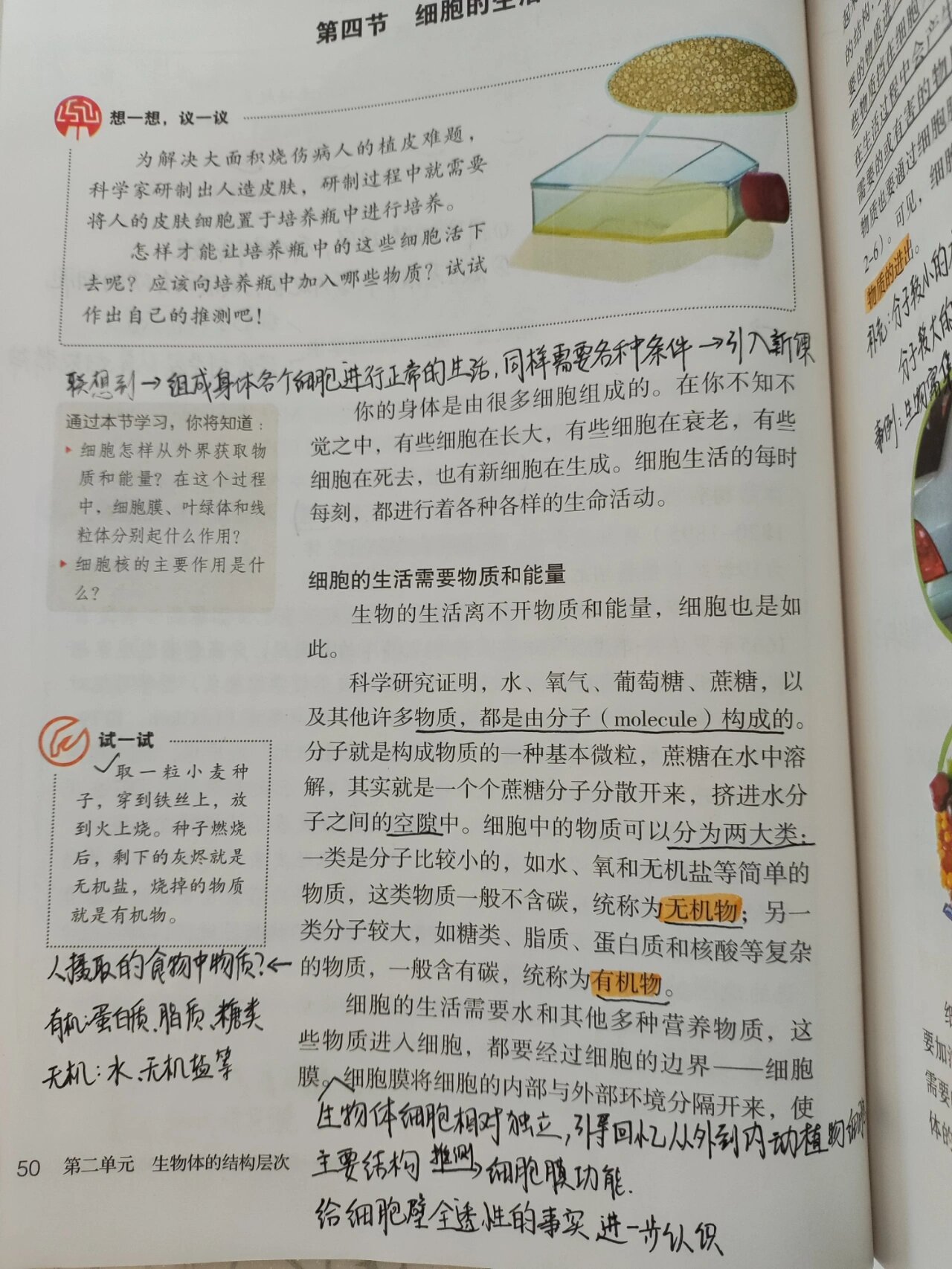 七上生物教材笔记
第2张 七上生物教材笔记
第2张
