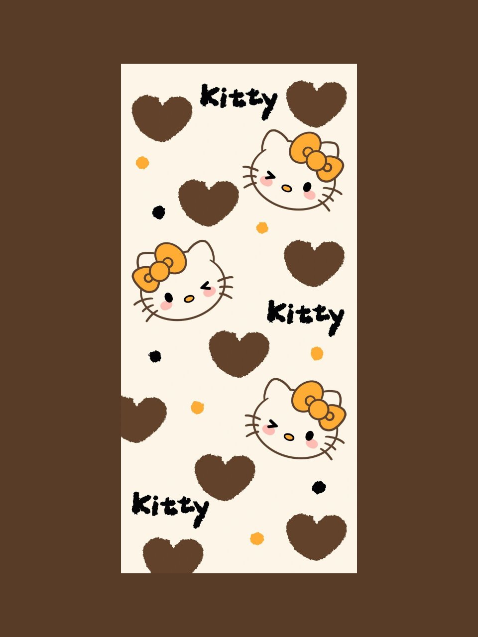 美拉德壁纸 kitty壁纸 棕色系