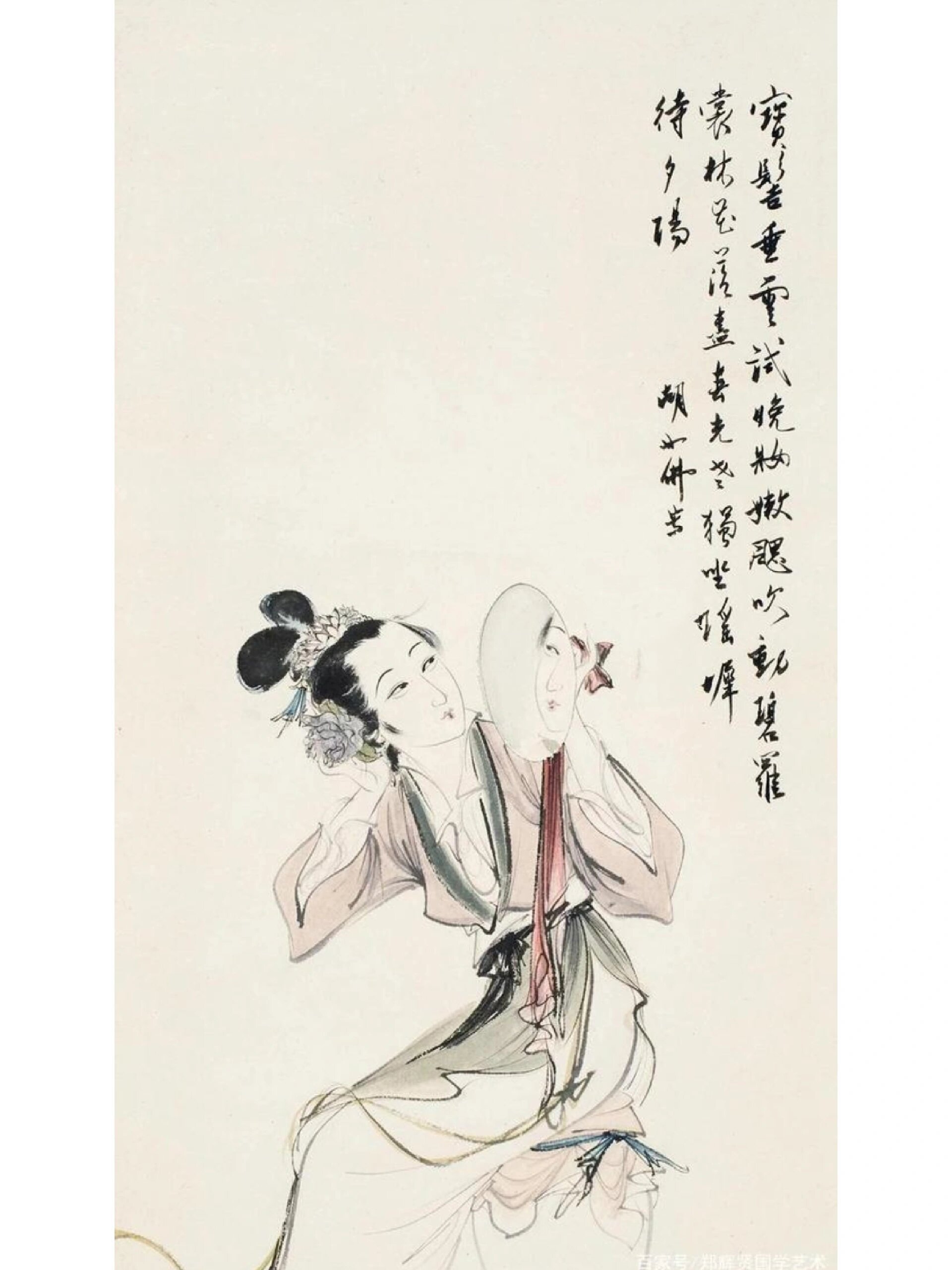 国画大师胡也佛仕女图作品图鉴 胡也佛