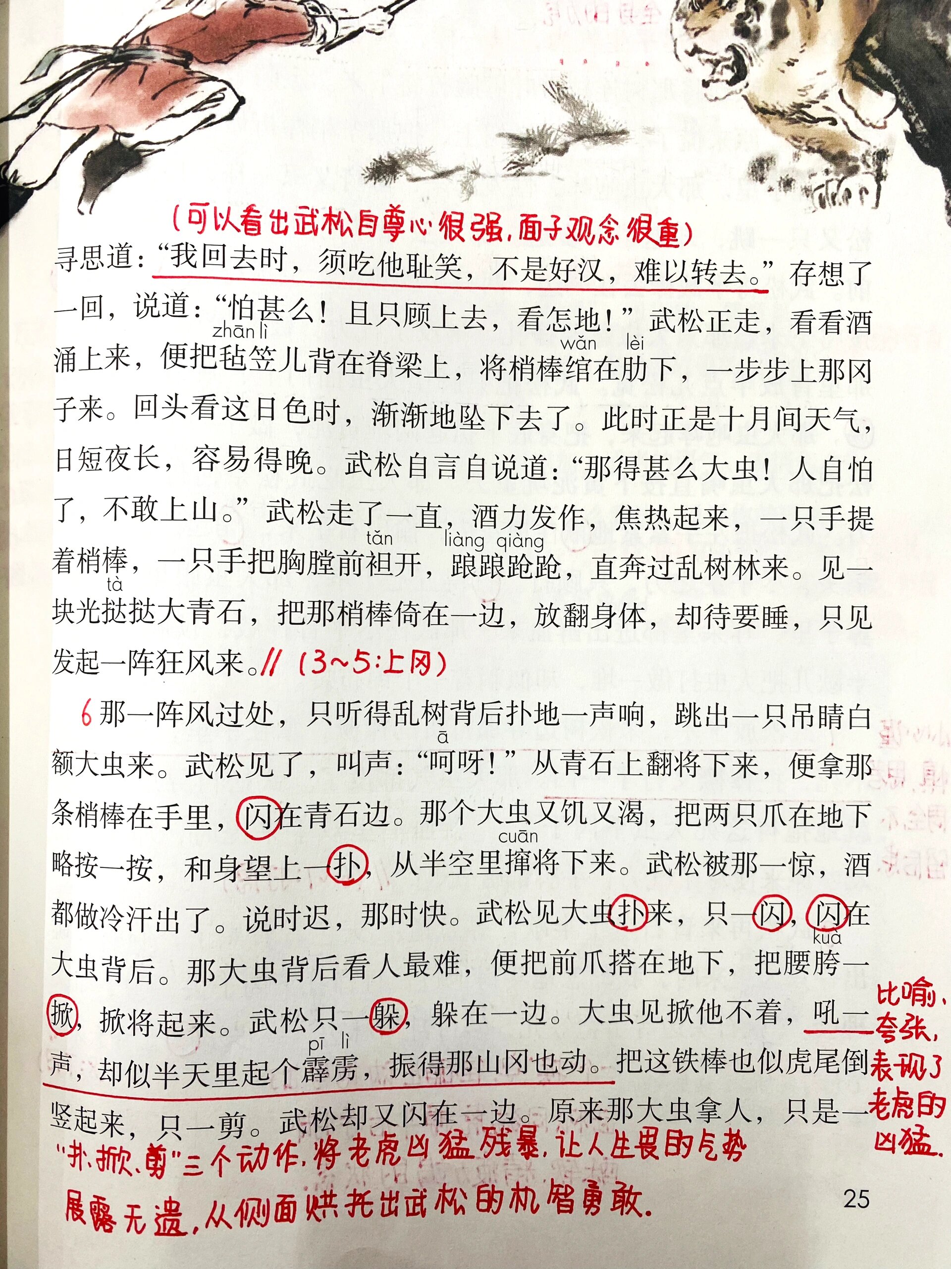 景阳冈详细笔记图片