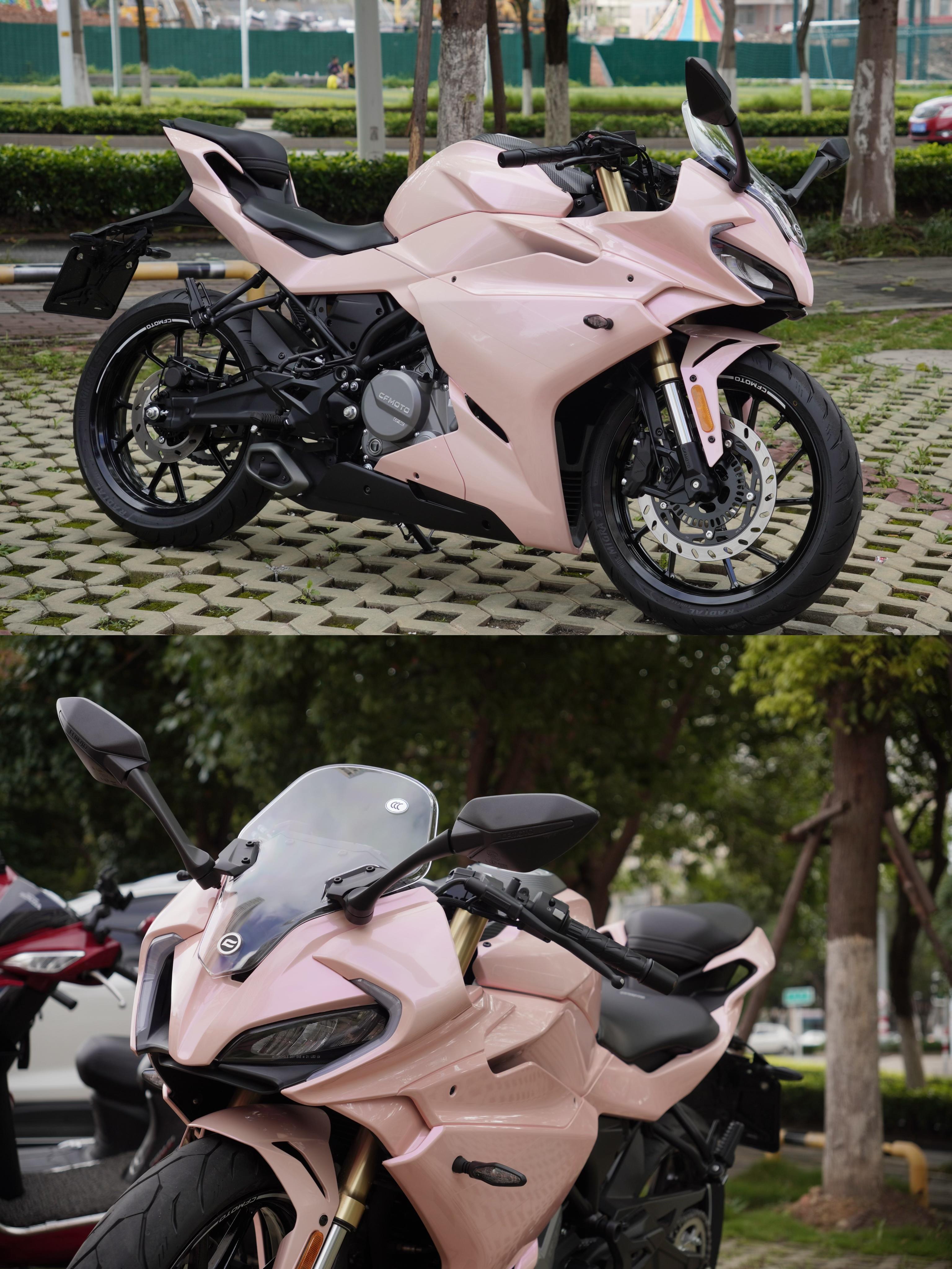 春风250sr-fun梦幻粉改色膜.