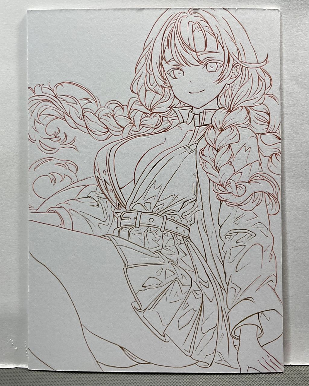 甘露寺蜜璃～ #甘露寺蜜璃# #鬼灭# #马克笔手绘# #二次元