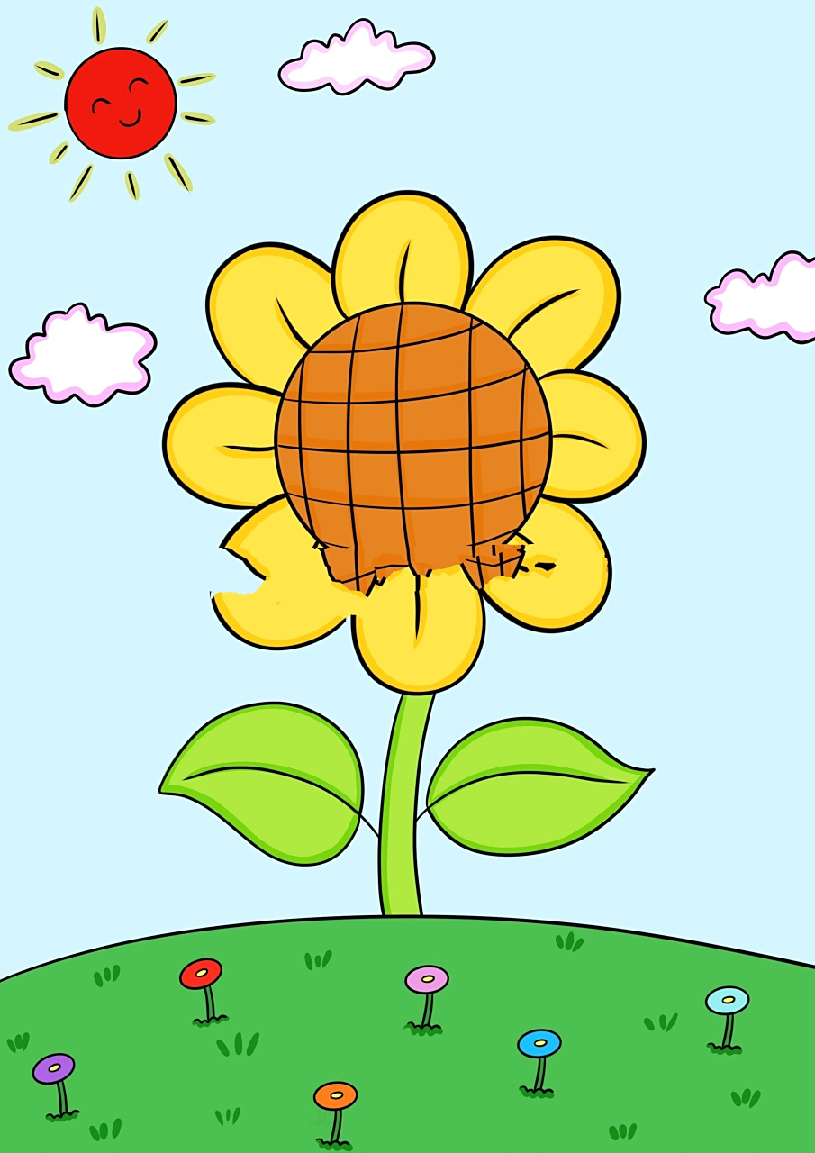 夏季儿童画合集 海边西瓜沙滩儿童画主题画 夏天的儿童创意画