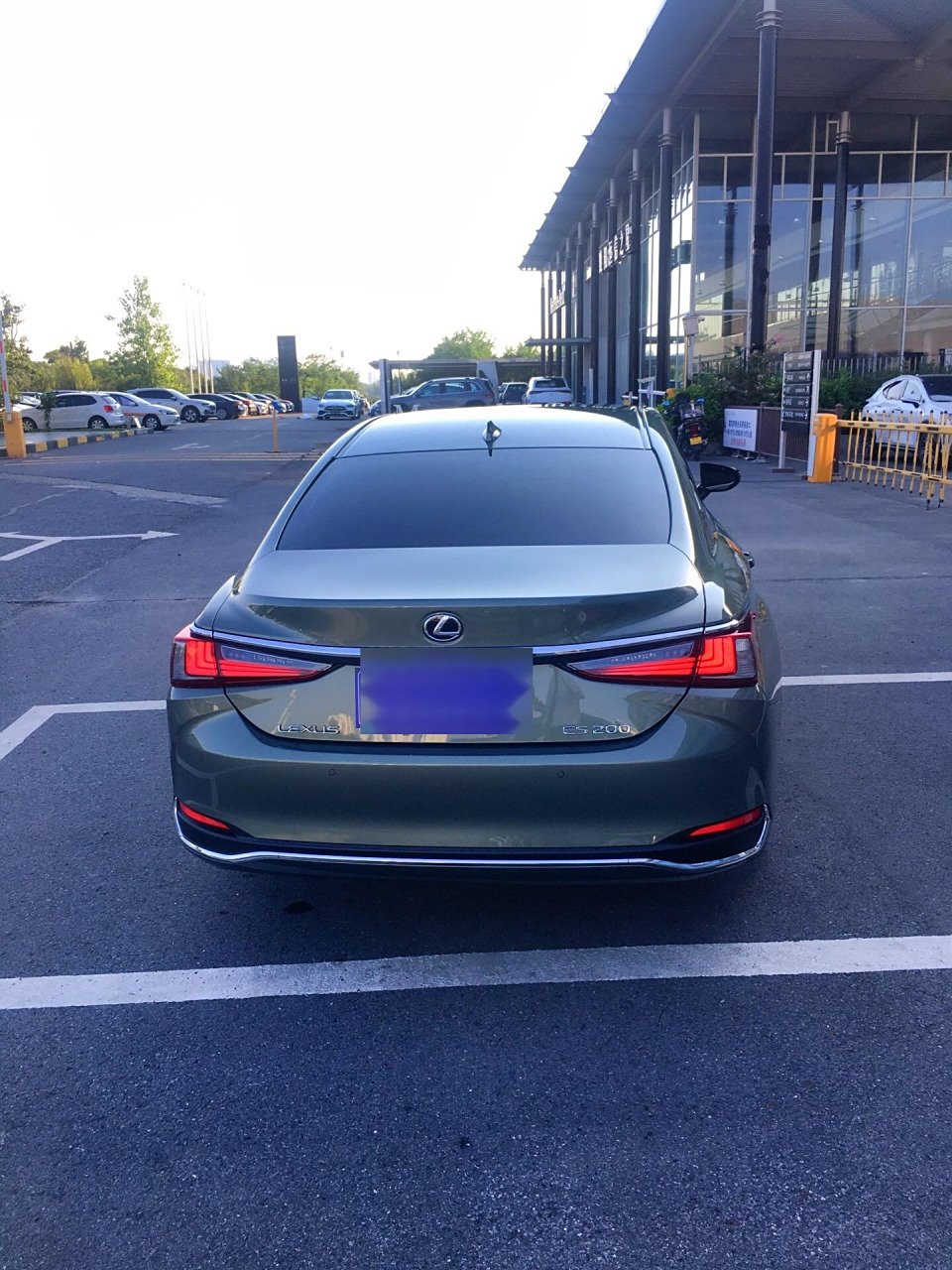 恭喜客户喜提新车 雷克萨斯es200卓越版凌波玉色,非常仙的颜色,很有