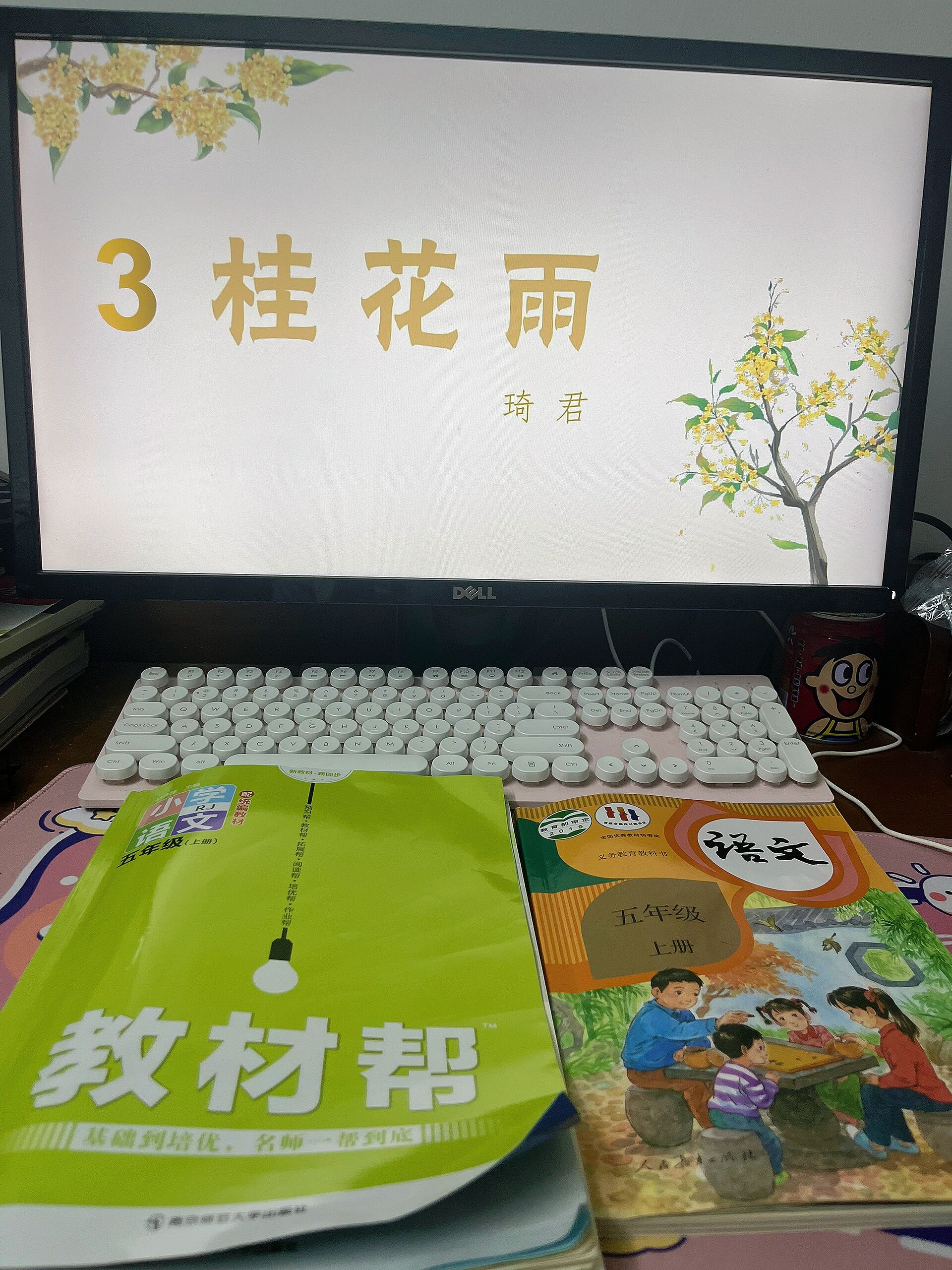 五上备课 | 第三课《桂花雨》课本笔记94