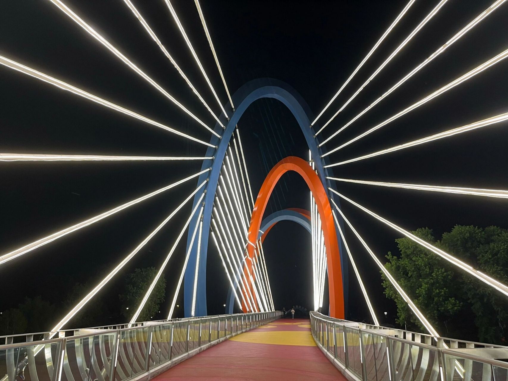 泰州citywalk|周山河景区&彩虹桥 锦绣繁花彩虹桥 作为"祥泰之舟"高线